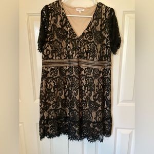 Black Lace Chic & Soul Dress 1X